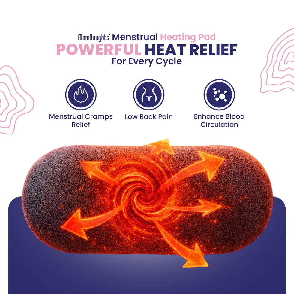 Menstrual Period Heating Pad for Cramps Massage | وسادة تدفئة لتخفيف آلام الدورة الشهرية
