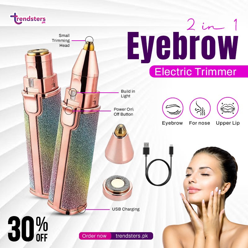 2 in 1 Eyebrow Electric Trimmer