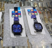 Swift Cart™Casio Black Chain Blue Dial Couple Watch