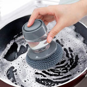 Liquid Adding Pot Washing Brush  فرشاة غسل الأواني مع موزّع سائل