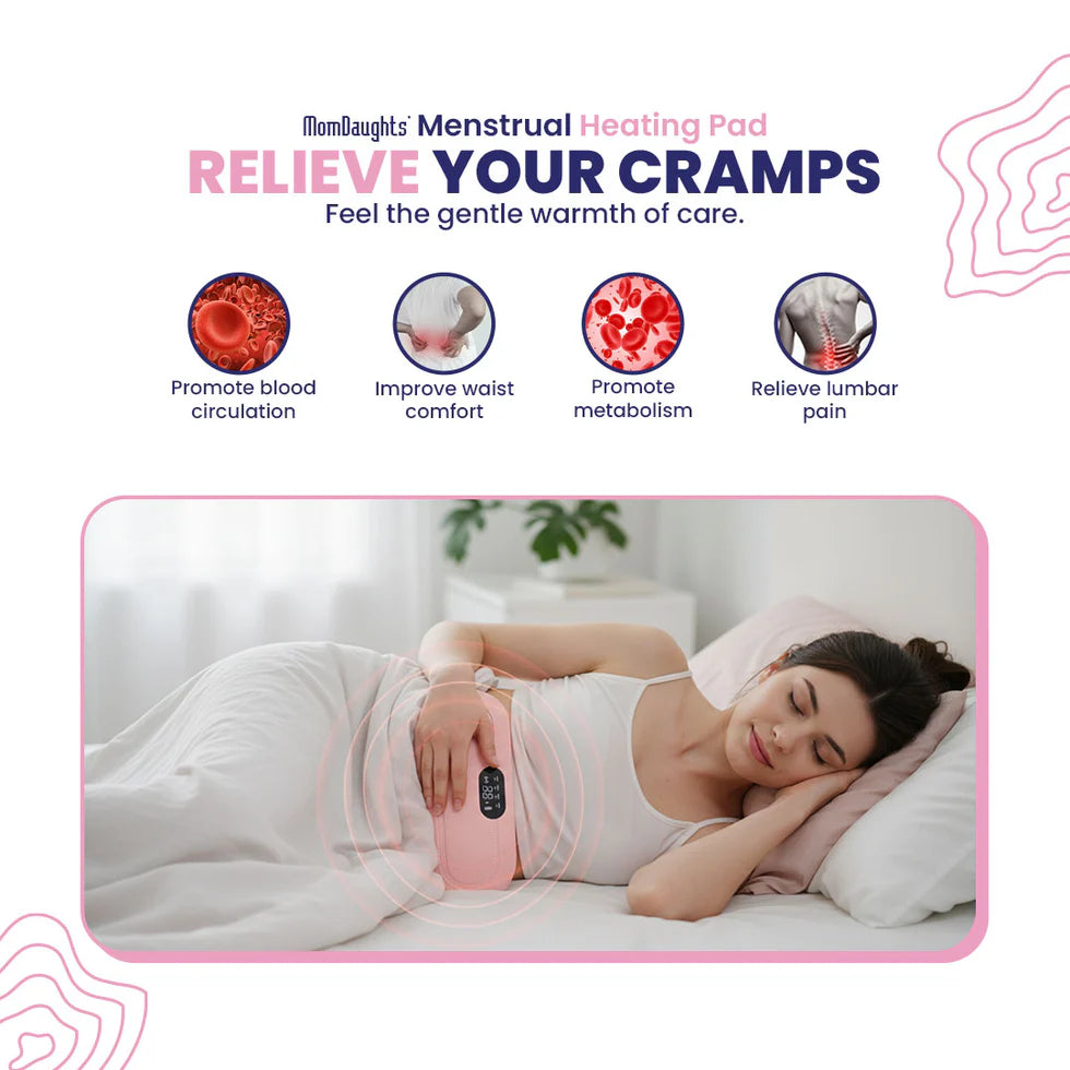 Menstrual Period Heating Pad for Cramps Massage | وسادة تدفئة لتخفيف آلام الدورة الشهرية
